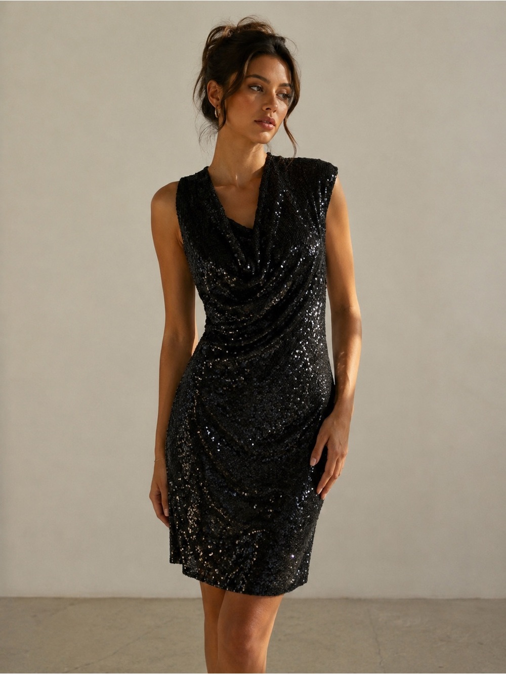 AllSaints Spitalfields Velutina Sequin Dress US 8